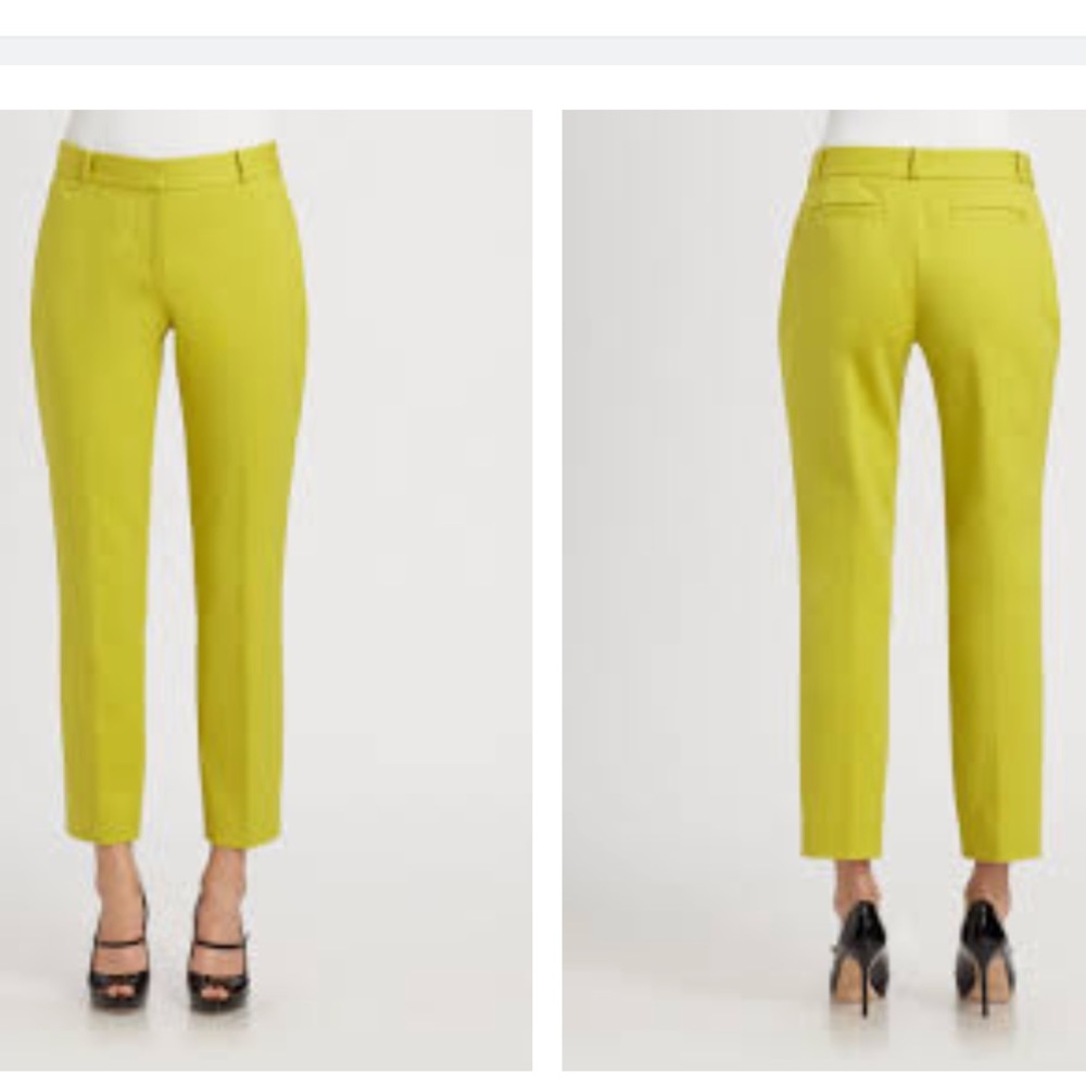 Kate Spade Pants in Apple Green/Yellow - Picture 2 of 10